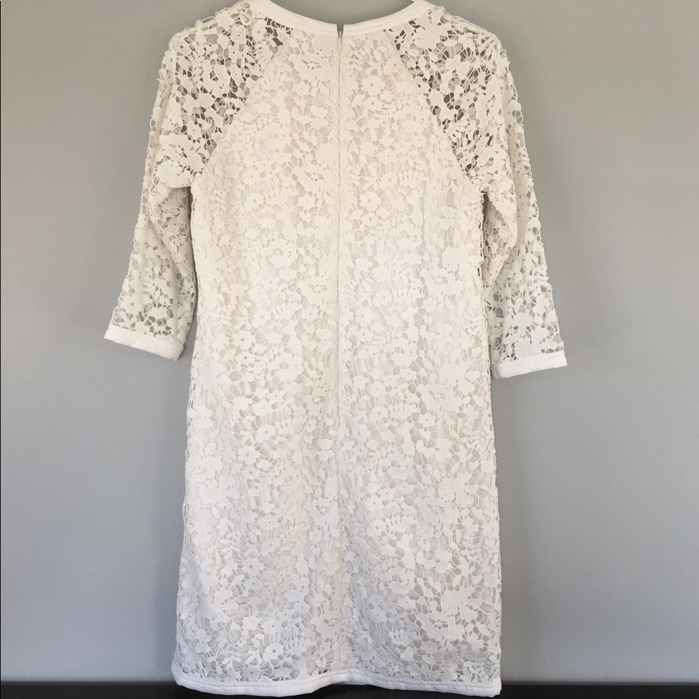 Ann Taylor lace dress with three-quarter sleeves - Picture 2 of 3